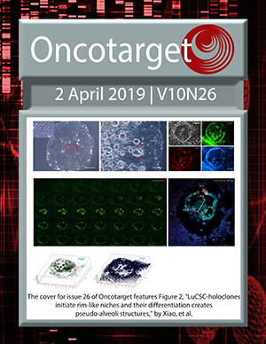 Journal Cover for Oncotarget V10N26