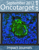 Journal Cover for Oncotarget V3N9