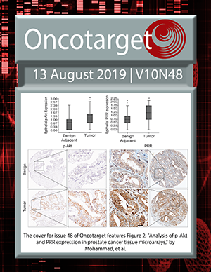 Journal Cover for Oncotarget V10N48