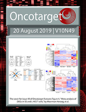 Journal Cover for Oncotarget V10N49