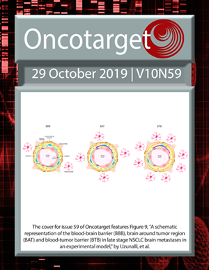 Journal Cover for Oncotarget V10N59