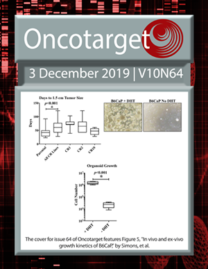 Journal Cover for Oncotarget V10N64