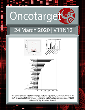 Journal Cover for Oncotarget V11N12