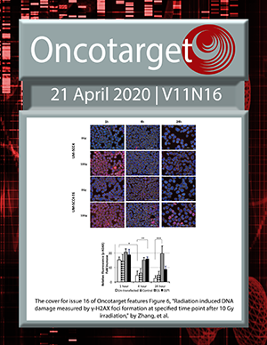 Journal Cover for Oncotarget V11N16