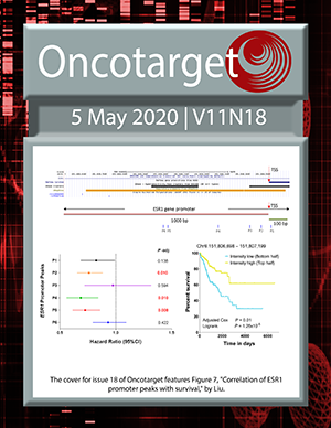 Journal Cover for Oncotarget V11N18