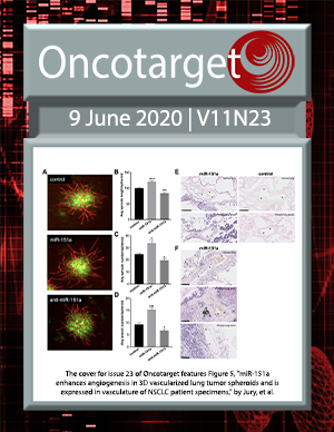 Journal Cover for Oncotarget V11N23