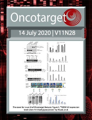 Journal Cover for Oncotarget V11N28
