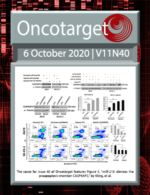 Journal Cover for Oncotarget V11N40