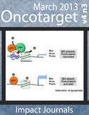 Journal Cover for Oncotarget V4N3