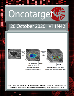 Journal Cover for Oncotarget V11N42