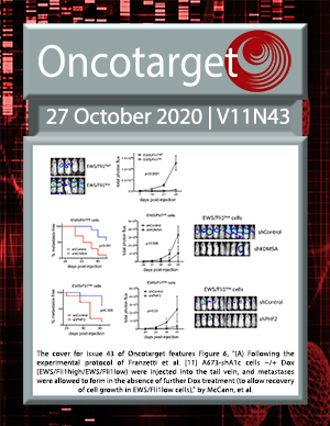 Journal Cover for Oncotarget V11N43