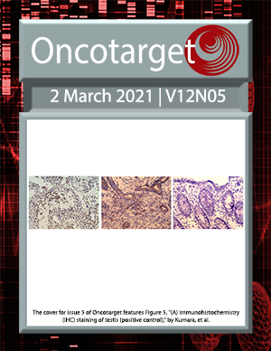 Journal Cover for Oncotarget V12N5
