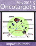 Journal Cover for Oncotarget V4N5