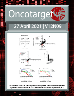 Journal Cover for Oncotarget V12N9