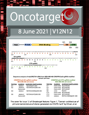 Journal Cover for Oncotarget V12N12