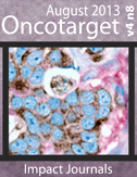 Journal Cover for Oncotarget V4N8
